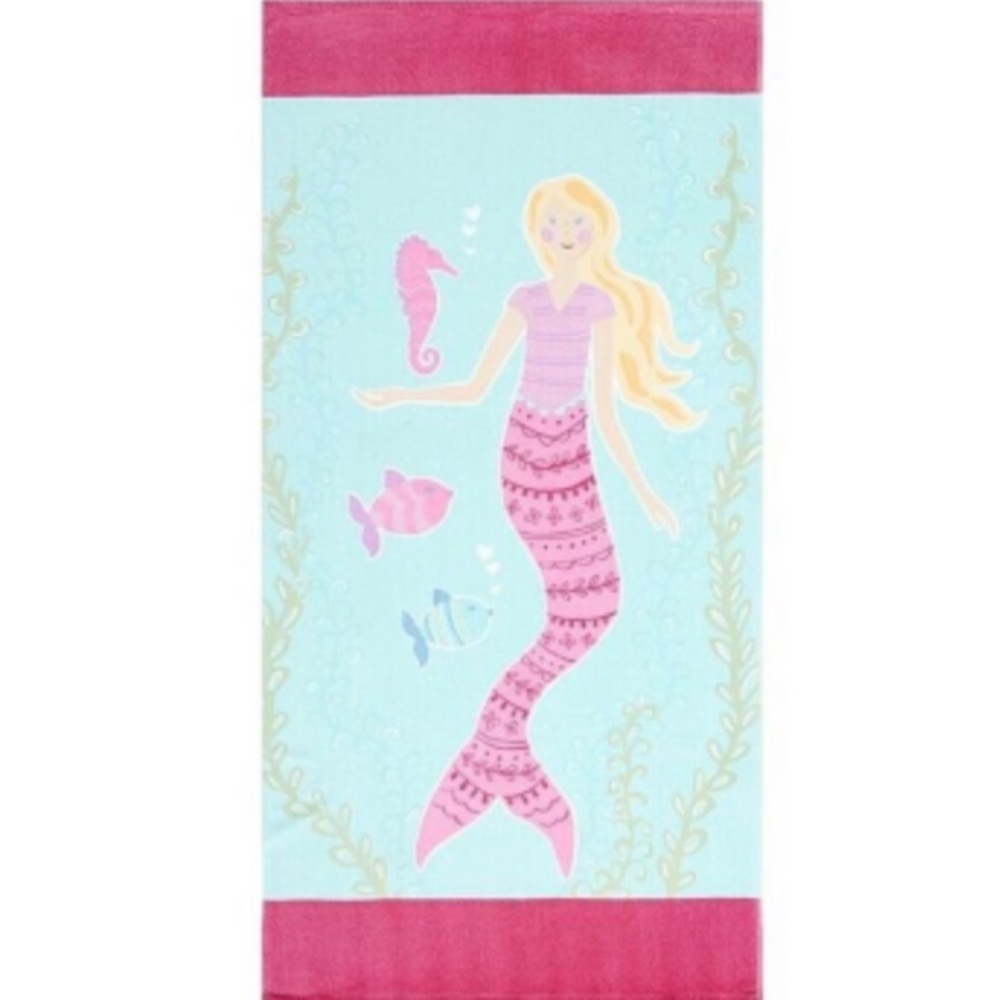 Pottery Barn Kids MERMAID BEACH TOWEL